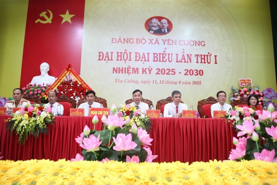 ĐẠI HỘI ĐẠI BIỂU ĐẢNG BỘ XÃ YÊN CƯỜNG LẦN THỨ I NHIỆM KỲ 2025-2030